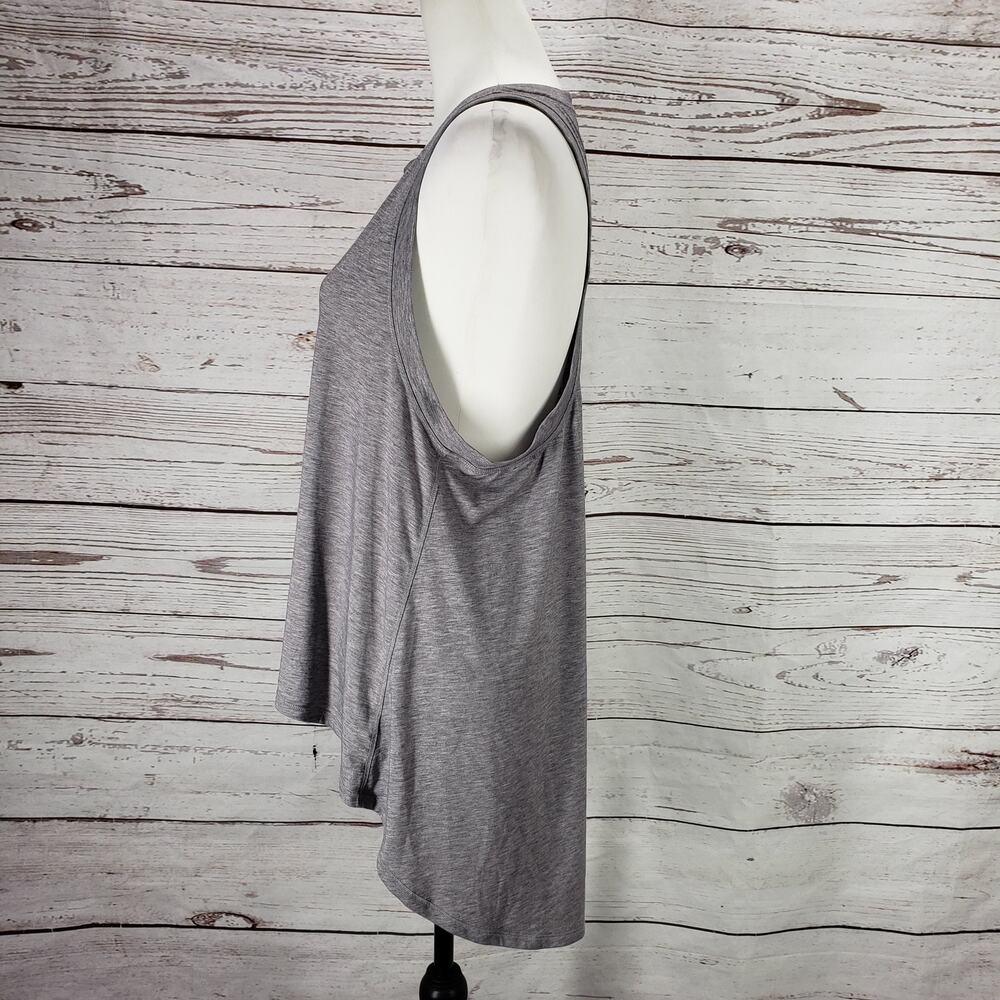 Athleta Women's Gray High Low Hem Sleeveless Tank Top Size Medium - Picture 5 of 10